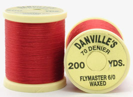 Danville's FLYMASTER 70 Denier Waxed Red TFS056