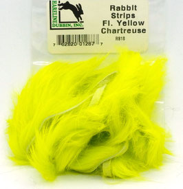 Hareline RABBIT STRIPS Fl. Yellow Chartreuse RS18