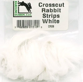 Hareline CROSSCUT RABBIT STRIPS White CRS8