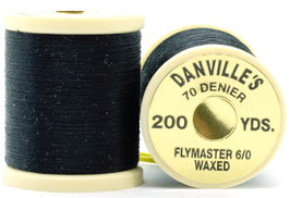 Danville's FLYMASTER 70 Denier Waxed Black TFS100