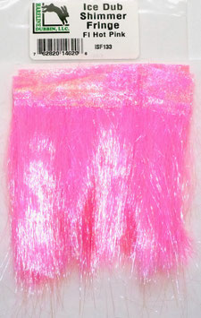 Hareline ICE DUB SHIMMER FRINGE Fl. Hot Pink ISF133