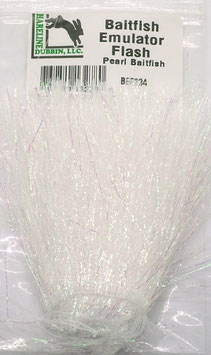 Hareline BAITFISH EMULATOR FLASH Pearl Baitfish BEF234
