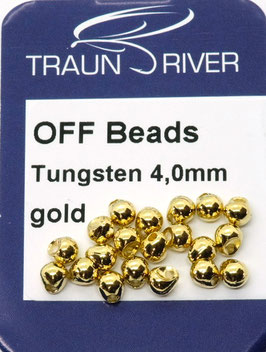 Traun River TUNGSTEN OFF BEADS 4,0mm Gold