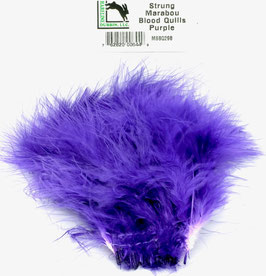 Hareline STRUNG MARABOU BLOOD QUILLS Purple MBSQ298