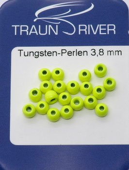 Traun River TUNGSTENKUGELN 3,8mm Fluo Gelb