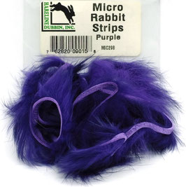 Hareline MICRO RABBIT STRIPS Purple MIC298