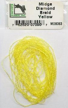 Hareline MIDGE DIAMOND BRAID Yellow MDB383