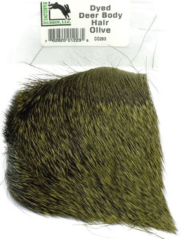 Hareline DYED DEER HAIR Olive DD263