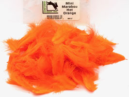 Hareline MINI MARABOU Hot Orange MM187