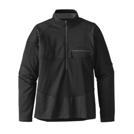 Patagonia LONG- SLEEVED R1 FIELD 1/4 ZIP Black