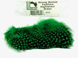 Hareline STRUNG GUINEA FEATHERS Highlander Green SGF184