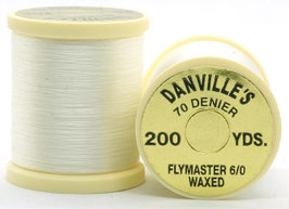 Danville's FLYMASTER 70 Denier Waxed White TFS001