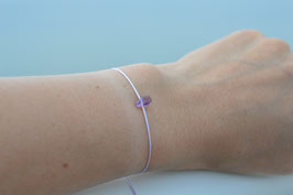 Armband mit echtem Amethyst Anhänger