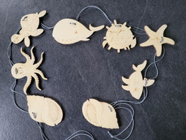 Houten onderwater dieren slinger