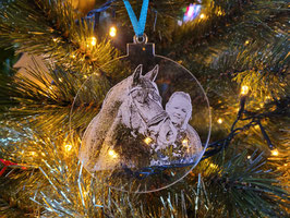 Kerstbal met eigen foto