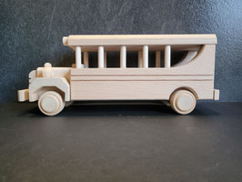 Houten amerikaanse schoolbus