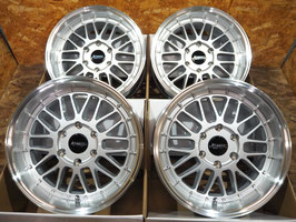 新品ホイール 4枚SET☆高級 メッシュ 深リム☆levanna V10 LTH スターシルバー