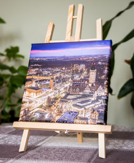 Mini-Leinwand Leipzig von oben