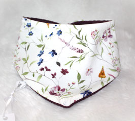 ♥ Frühjahr / Sommer Halstuch Wildblumen / Waffelpiqué bordeaux ♥