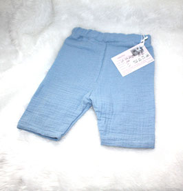 ♥ kurze Musselin Hose Wunschgröße hellblau 1 ♥