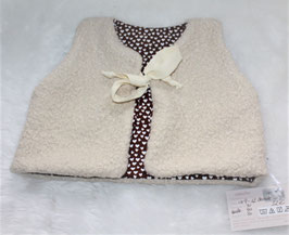 ♥ Teddyweste Herzen bordeaux Wunschgröße ♥
