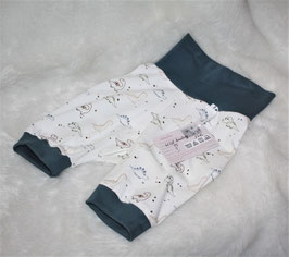 ♥ kurze Jersey Sommer Pumphose Wunschgröße Dinos creme blau ♥