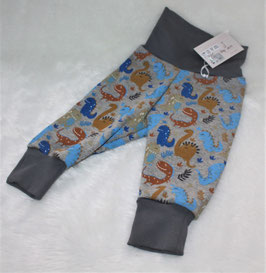♥ Babyhose Alpenfleece Dinos blau grau verschiedene Größen ♥