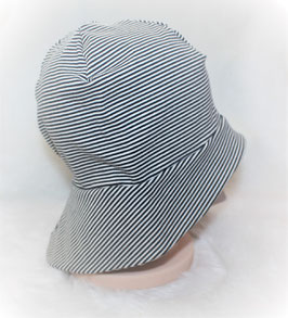♥ Sonnenhut Jersey Streifen dunkelblau Gr. XL 50-54 cm ♥