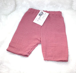 ♥ kurze Musselin Hose Wunschgröße altrosa 1 ♥