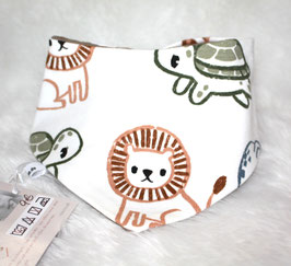 ♥ Frühjahr / Sommer Halstuch Safari bunt / Musselin beige ♥