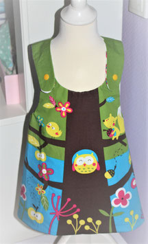 ♥ Schürzenkleid Eulen Gr. 1-4 Jahre (86-116 cm) ♥