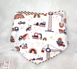 ♥ Frühjahr / Sommer Halstuch Baustelle / braun creme Streifen ♥