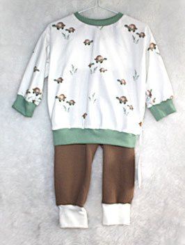 ♥ Oversized Basic Langarmshirt mit passender Hose Schildkröten Gr. 80 ♥