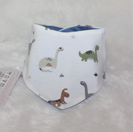 ♥ Frühjahr / Sommer Halstuch Dinos creme / blau uni ♥