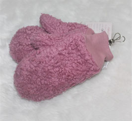 ♥ Daumenhandschuhe Teddy rosa Wunschgröße ♥