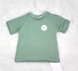 ♥ T-Shirt salbei mit Smiley Wunschgröße ♥