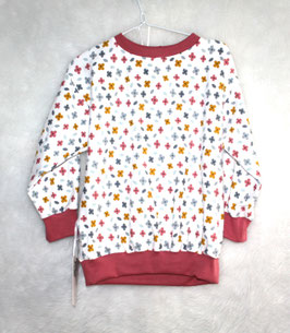 ♥ Oversized Langarmshirt bunte Blumen Gr. 98 ♥