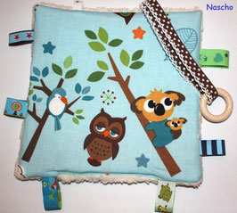 ♥ Knistertuch Eule im Wald N0013 ♥