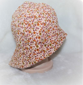 ♥ Sonnenhut Musselin Streublümchen Gr. XL 50-54 cm ♥
