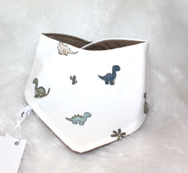 ♥ Frühjahr / Sommer Halstuch Dinoland / Musselin beige ♥