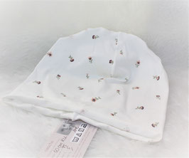 ♥ Dünne 1-lagige Beanie Wunschgröße zarte Blümchen ♥