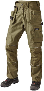 J.A.K. Canvas Bundhose mit Hängetaschen (oliv)