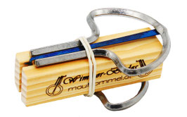 Jaw harp 2-set traditional – shiny silver natural