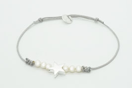 Pearl Charms - Grey & White Star!