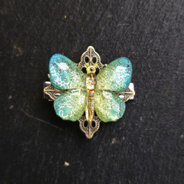 Haarklammer Schmetterling grün