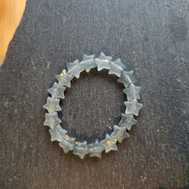 Perlen Armband Sterne dunklel grün