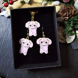 Set Hunde rosa