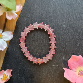 Perlen Armband Sterne rot