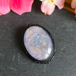 Brosche Blaue Blumen