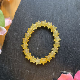 Perlen Armband Sterne gelb